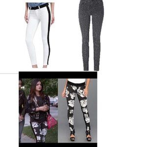 4 total  3 of Hudson 1 of AG skinny jeans size 27